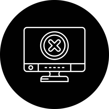 Dizüstü bilgisayar simgesi vektör çizimi