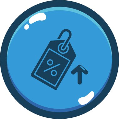 İndirim simgesinin vektör illüstrasyonu