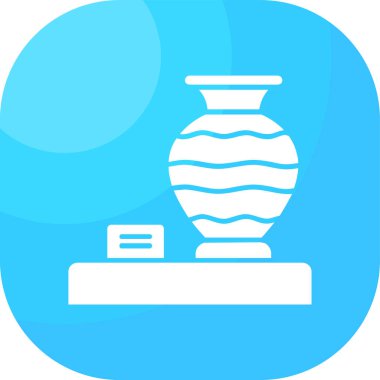 Benzersiz Mum Vektör Satırı Simgesi