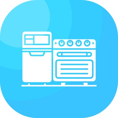 Mutfak. Web simgesi basit illüstrasyon