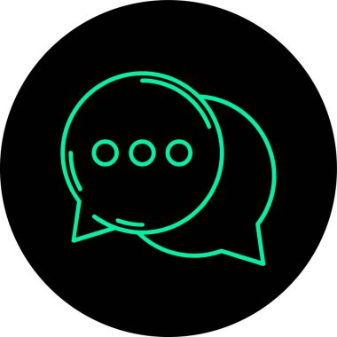 Konuşma balonu vektör çizimi