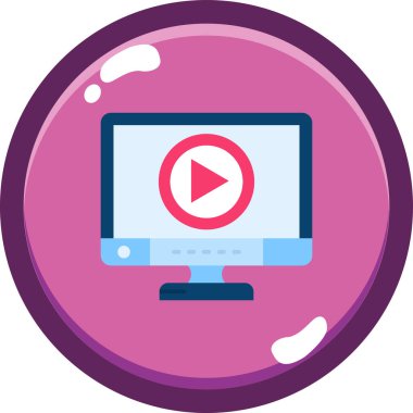 film web simgesi basit tasarım