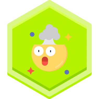 Yeşil ve beyaz bulutun vektör çizimi