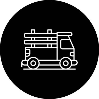 bus simgesi vektör illüstrasyonu