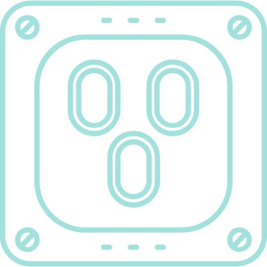 Modern bir gaz ikonunun vektör illüstrasyonu