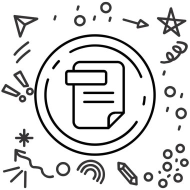 Büyüteç simgesi olan bir kitabın vektör çizimi. Web, web, mobil, web sitesi için ince satır biçimi tasarımı.