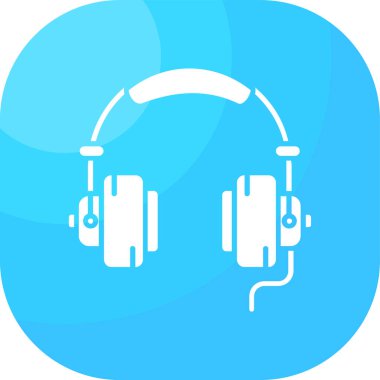 kulaklık simgesi vektör illüstrasyonu