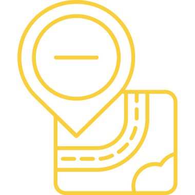 GPS konum simgesi dış hat vektörü. GPS konumu. konum haritası