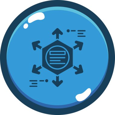 veri simgesi, vektör illüstrasyonu