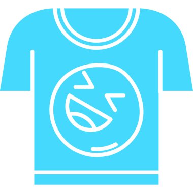 Mavi bir simgenin vektör illüstrasyonu