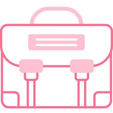 Sırt çantası. Web simgesi basit illüstrasyon