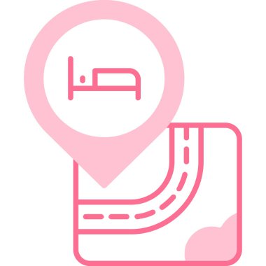 Harita yeri. Web simgesi basit illüstrasyon