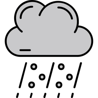 bulut simgesi, vektör illüstrasyonu