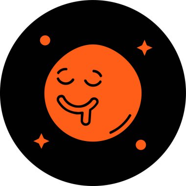 Ay. Web simgesi basit illüstrasyon