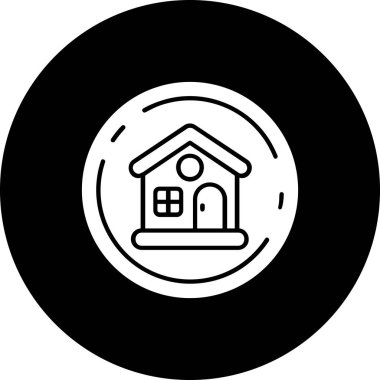 Ev simgesinin vektör illüstrasyonu