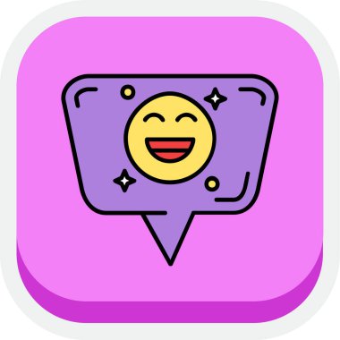 Moda tarzında mutlu emoji simgesi izole edilmiş arkaplan grubu ve herhangi bir kullanım alanı. vektör illüstrasyonu