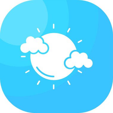 Bulut simgesinin vektör illüstrasyonu