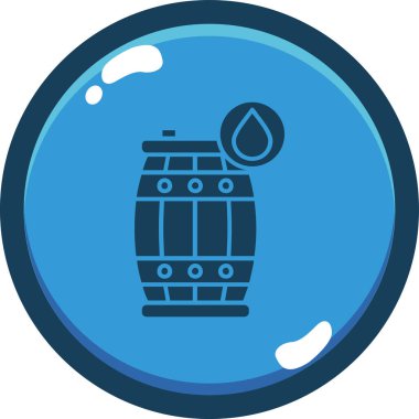 Fıçı. Web simgesi basit illüstrasyon