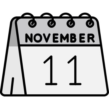 11 Kasım 'ın düz biçim simgesi tasarımı