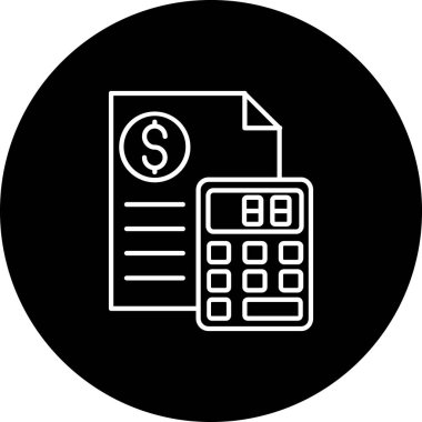 Projeniz için vektör hesap makinesi simgesi