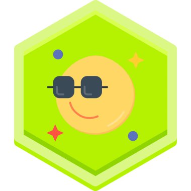 Moda tasarım tarzında güneş simgesi.