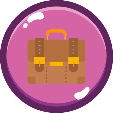 seyahat çantası. Basit resimleme