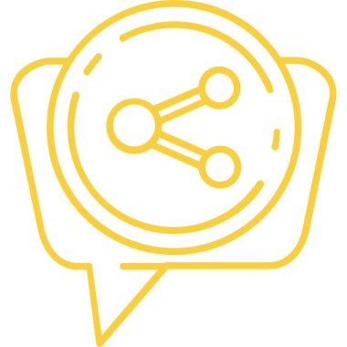 Sohbet balonu simgesinin, anahat stili