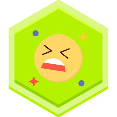 Karışık kategoride kızgın ifade simgesi simgesi