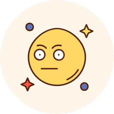 Ay. Web basit vektör illüstrasyonu