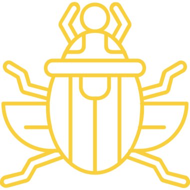 Böcek simgesi. Web için böcek vektör simgelerinin özet çizimi