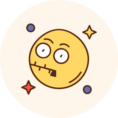 vektör illüstrasyonu, çizgi film simgesi ögesi.