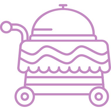 Buhar ikonu. Web için buhar vektörü simgelerinin özet çizimi