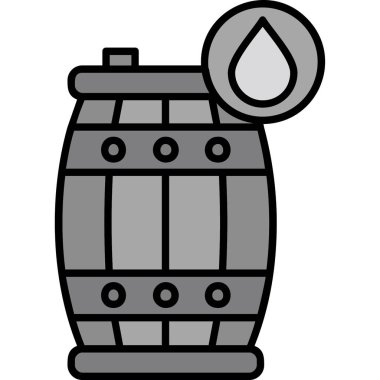 fıçı bira ikonu, basit stil