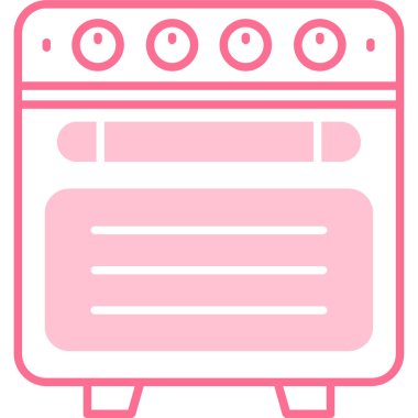 Mutfak. Web simgesi basit illüstrasyon