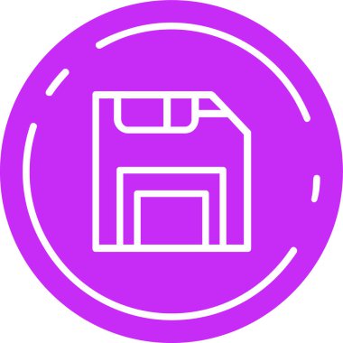 Modern bir simgenin vektör illüstrasyonu