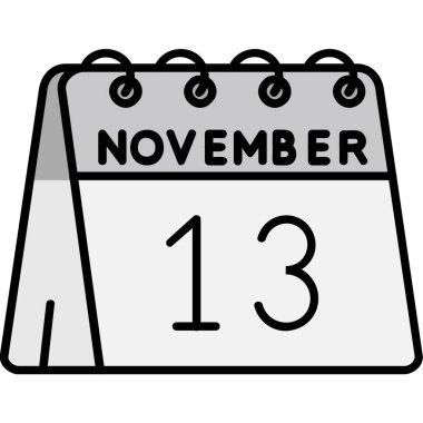 Aralık Kasım simgesiyle takvim