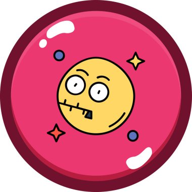 Çizgi film gezegeninin vektör çizimi