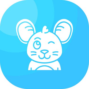 Sevimli hayvan yüz simgesi