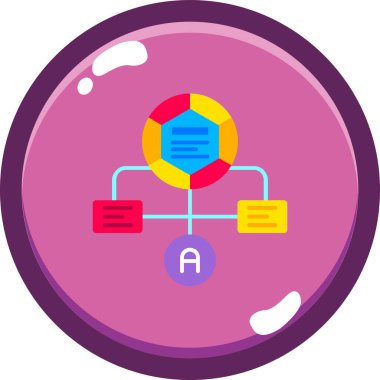 Modern bir simgenin vektör illüstrasyonu