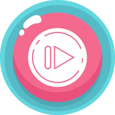 play web icon simple illustration