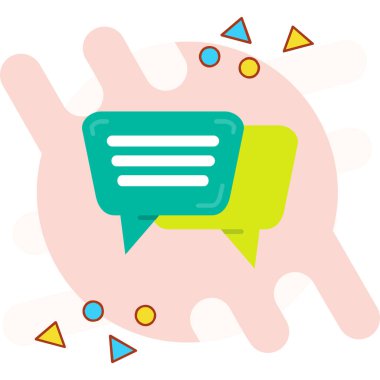 Vektör çizimi. sohbet konuşma baloncukları.