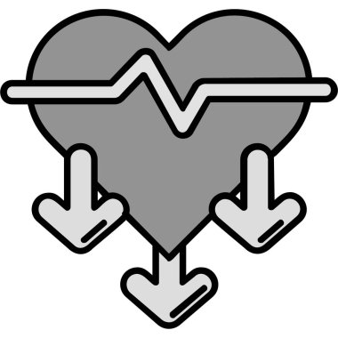 Kalp. Web simgesi basit tasarım