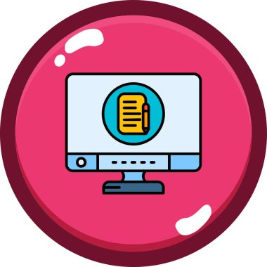 bilgisayar simgesi vektör illüstrasyonu