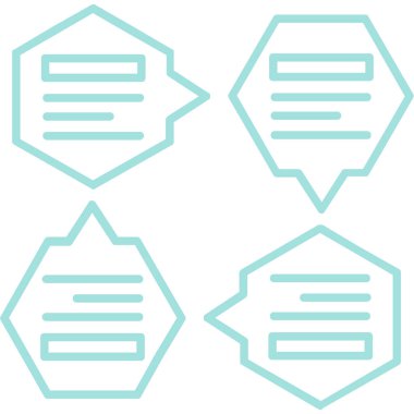 Basit vektör illüstrasyon konuşma balonu