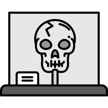 dizüstü bilgisayarlı kafatası