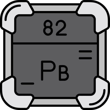 Kimyasal element simgesi modayla izole edilmiş arkaplan