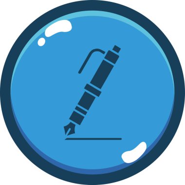 Bir test simgesinin vektör illüstrasyonu