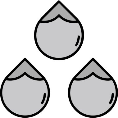 Su damlasının vektör çizimi