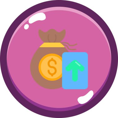 Banka. Web simgesi basit illüstrasyon