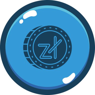 Paranın modern bir simgesinin vektör illüstrasyonu